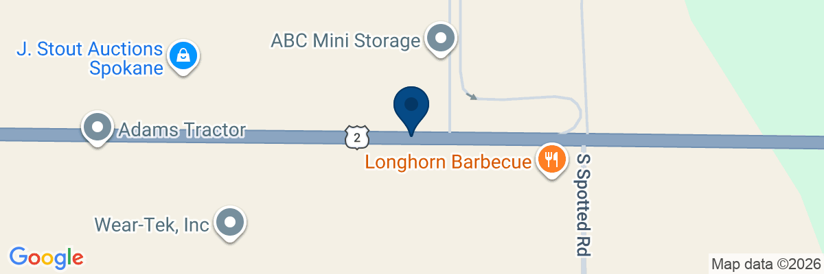 Map showing facility locations