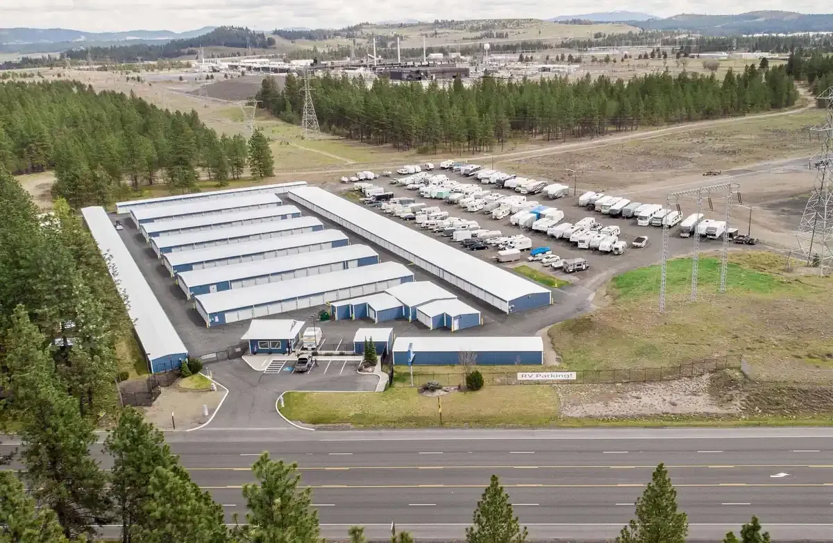 Aerial view of ABC Mini storage