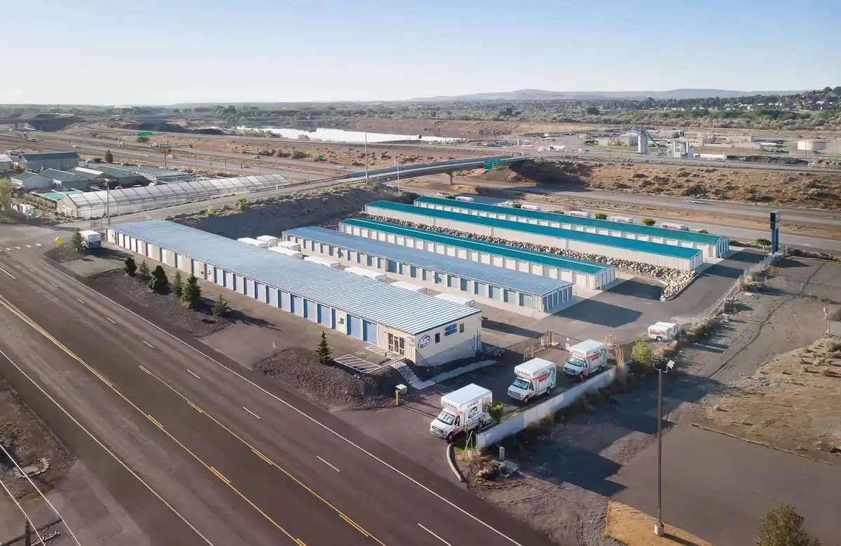 Aerial view of ABC Mini storage