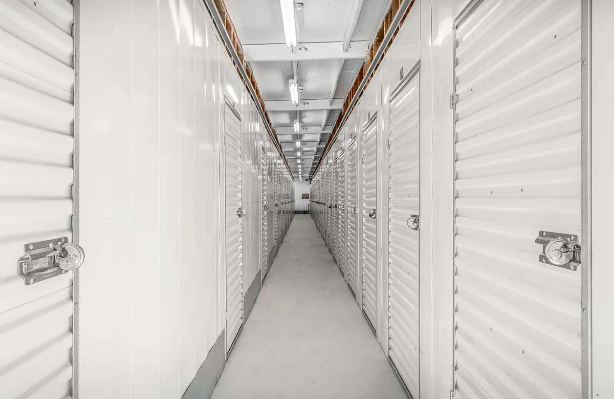 Interior storage units at ABC Mini storage