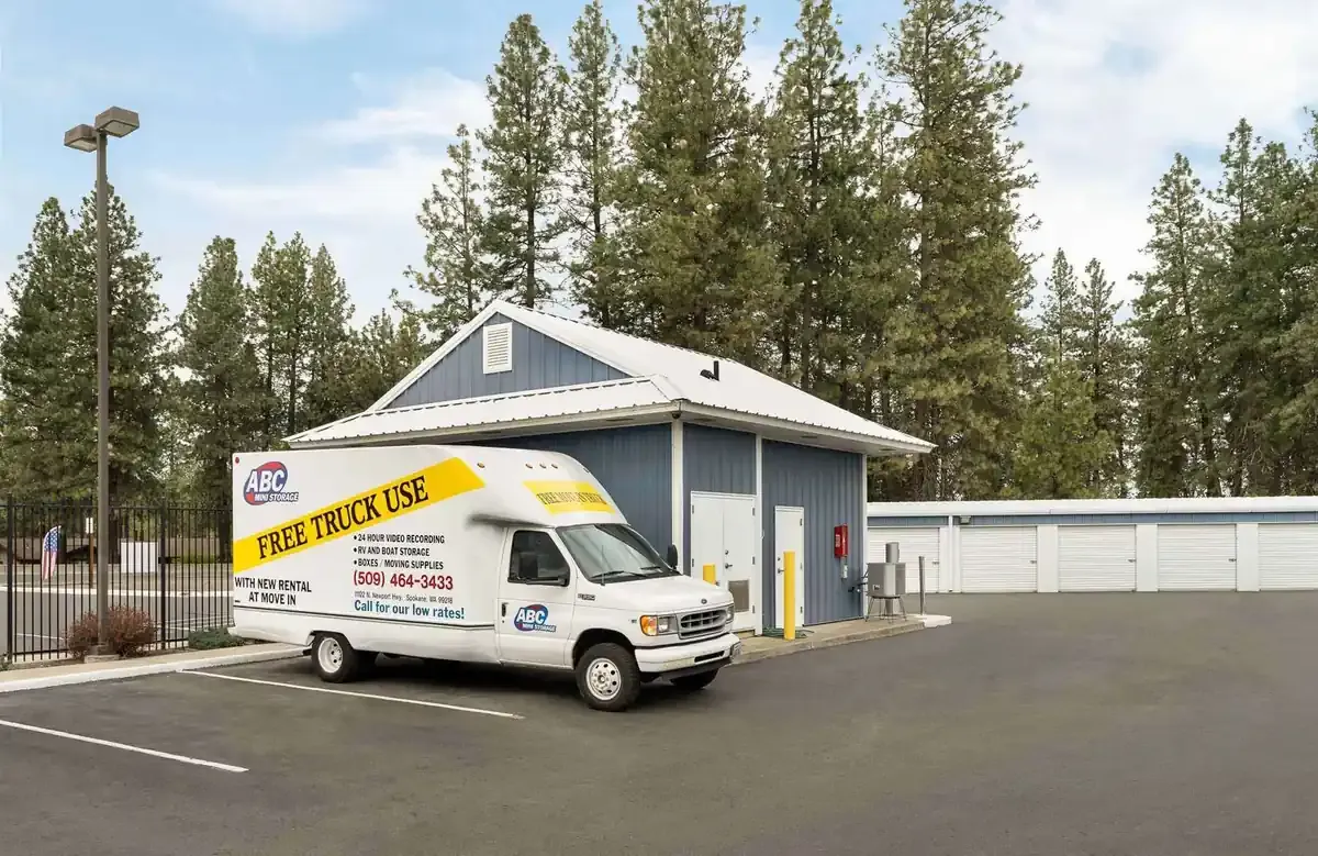 ABC Mini storage moving truck and storage units