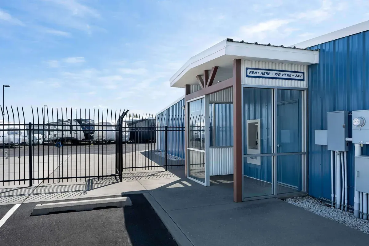 Rental booth at ABC Mini storage